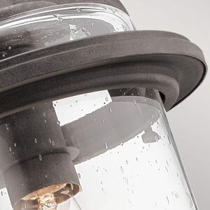 Andover 1-lichts grote wandlantaarn - verweerd zink 4