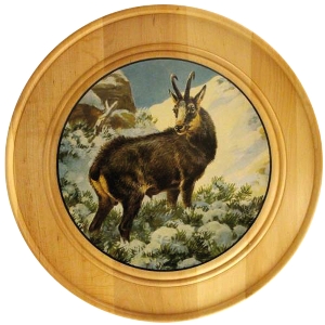 Ehrenscheibe aus Massivholz Ø 30 cm