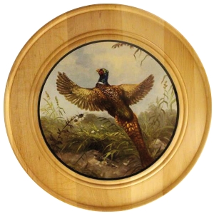 Disco de honor de madera maciza Ø 30 cm