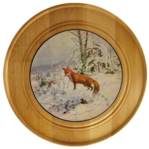 Ehrenscheibe aus Massivholz Ø 30 cm