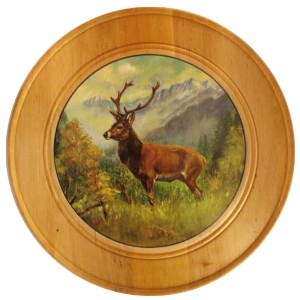 Ehrenscheibe aus Massivholz Ø 60 cm