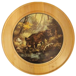 Rondelle d'honneur en bois massif Ø 60 cm