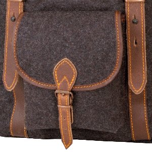 AKAH Wanderrucksack LODEN mit Büffel-Leder 4
