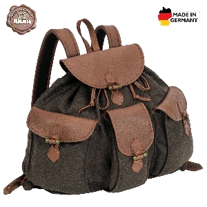 AKAH Rucksack Loden de Luxe mit Elch-Leder 1