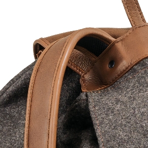 AKAH Rucksack Loden de Luxe mit Elch-Leder 3