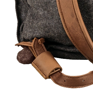 AKAH Rucksack Loden de Luxe mit Elch-Leder 4
