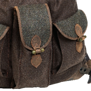 AKAH Loden-Rucksack braun/grün 4