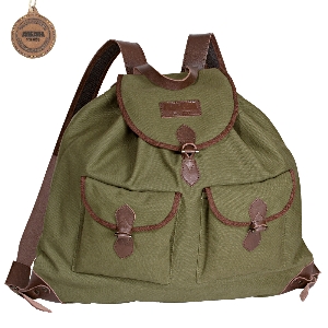 AKAH Canvas Rucksack lautlos 1