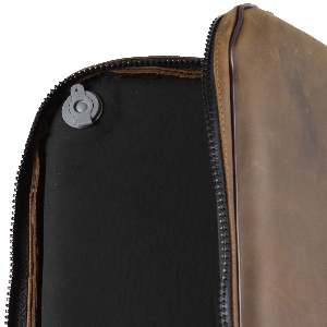 AKAH Buffalo leather self-inflating padded case 2