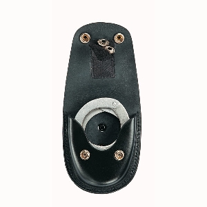 AKAH Handfesseltasche Blankleder schwarz