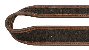 AKAH Gewehrriemen Elchleder & Loden mit Kork-Unterlage 3
