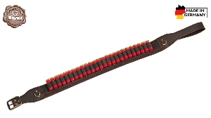 AKAH Patronengürtel Büffel-Leder mit Loden 1
