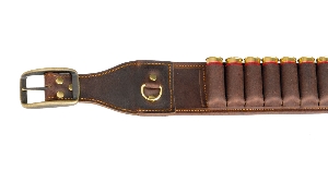 AKAH Patronengürtel Büffel-Leder 2
