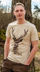 ALMTRACHT T-Shirt Mein Herz schlägt wild, sand 3