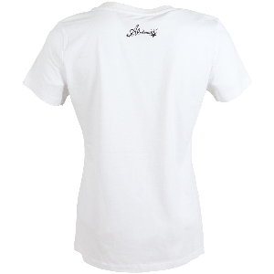 ALMTRACHT T-shirt ladies dachshund with hat, white 2