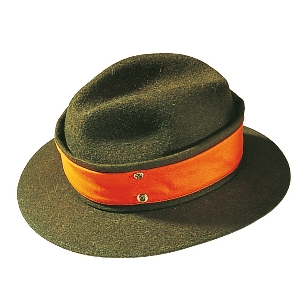 Hunting hat with reversible signal band 1