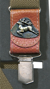 Hosenträger mit Leder Hirsch 2