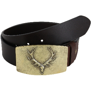HOUSE OF HUNTING antler hunting belt made from buffalo leather