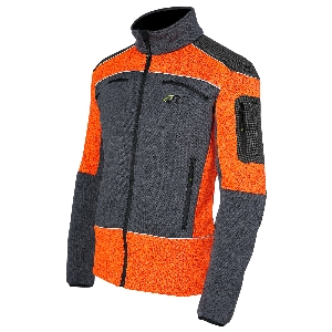 PSS X-treme Arctic Faserstrickjacke grau/orange 2
