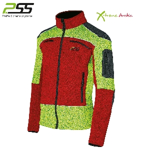 PSS X-treme Arctic fiber cardigan red/yellow 1