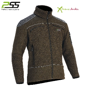 PSS X-treme Arctic fiber cardigan green/melange 1
