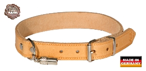 AKAH Halsband genietet aus Fahlleder 1