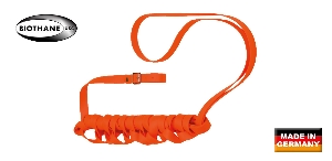 AKAH BioThane® welding strap with leather stopper