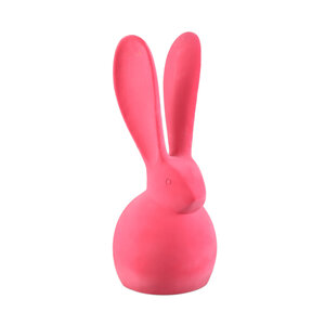 Iagan Pink flocking terracotta sitting rabbit XL 1