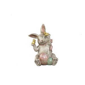Jardon Multicolor Poly-Statue Hase mit Enten