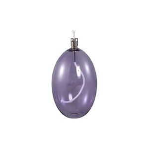 Adilia paarse glazen olielamp rond hoog 1