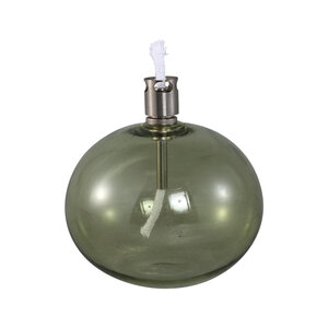 Adilia Moss Green Glass Oil Lamp Round S 1
