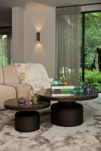 โคมไฟน้ำมัน Adilia ทรงกลม ทำจากแก้วสีอำพัน L 3