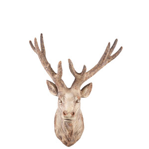 Mehreen Cream Magnesia Deer Wall Statue A 1