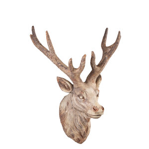 Mehreen Cream Magnesia Deer Wall Statue A 2