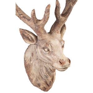 Mehreen Cream Magnesia Deer Wall Statue A 3