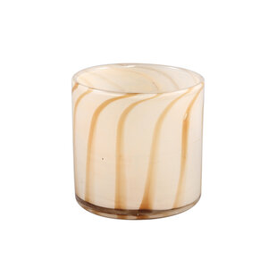 Vincy Cream Glass Stormlight round striped M 1