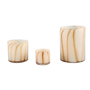 Vincy Cream Glass Stormlight round striped M 2
