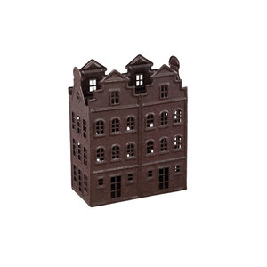 Verina brown iron coarse decorative house candle light L 1