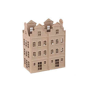 Verina Beige Iron rough Decorative House Candle Light L 1