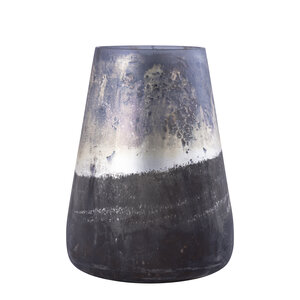 Travers Graues Glas Stormlight runde Leuchte in Antik-Finish L