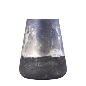 Travers Grey Glass Stormlight round table lamp antique finish M 1