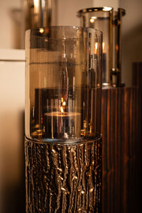Rezy BrownGold large floor storm light Amber Gloss S 5