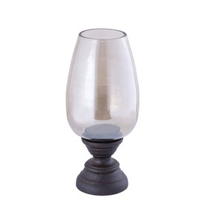 Qez Brown Mango Wood Stormlight Smoked Glass XL 5