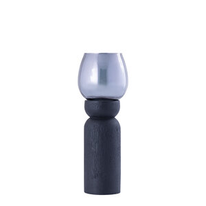 Qez Black Mango Wood Stormlight Smoked Glass M 1