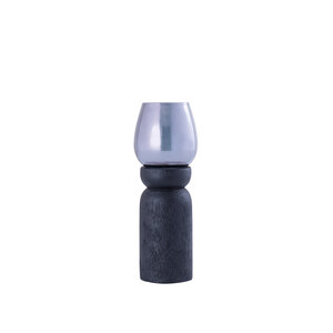 Qez Black Mango Wood Stormlight Smoked Glass S 1