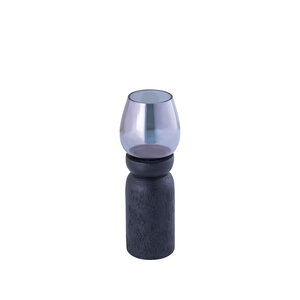 Qez Black Mango Wood Stormlight Smoked Glass S 3