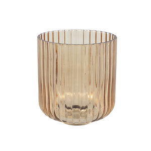 Nora Gold Glass Stormlight ribbed L 1