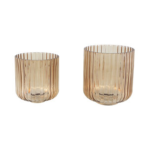 Nora Gold Glass Stormlight ribbed L 2