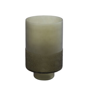 Miral Green Glass round Stormlight with frosted base L 1