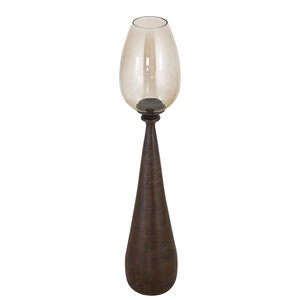 Midi Brown Mango Wood Stormlight Gloss Glass L 2